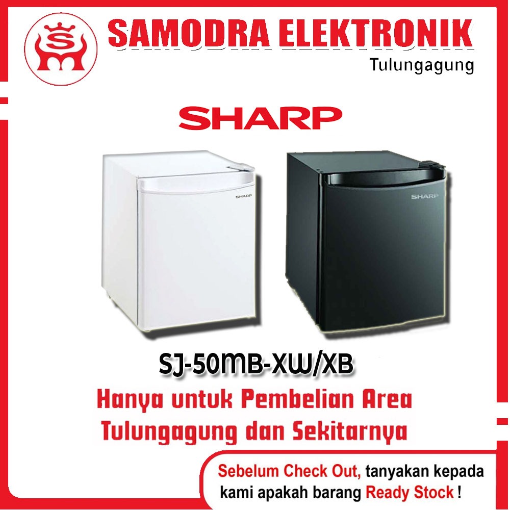 Kulkas Mini SHARP SJ-50MB-XW 1 Pintu 45 Liter Low Watt | Sharp SJ 50 MB-XW | Kulkas 1 Pintu | Mini F