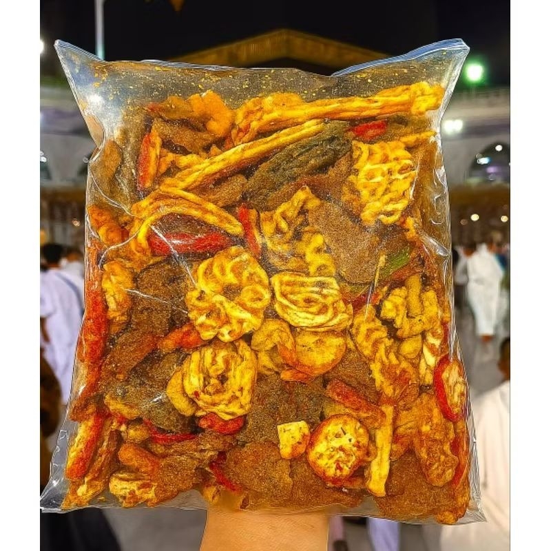 

seblak campur mix rapael jengkol beton makroni kemasan 1kg