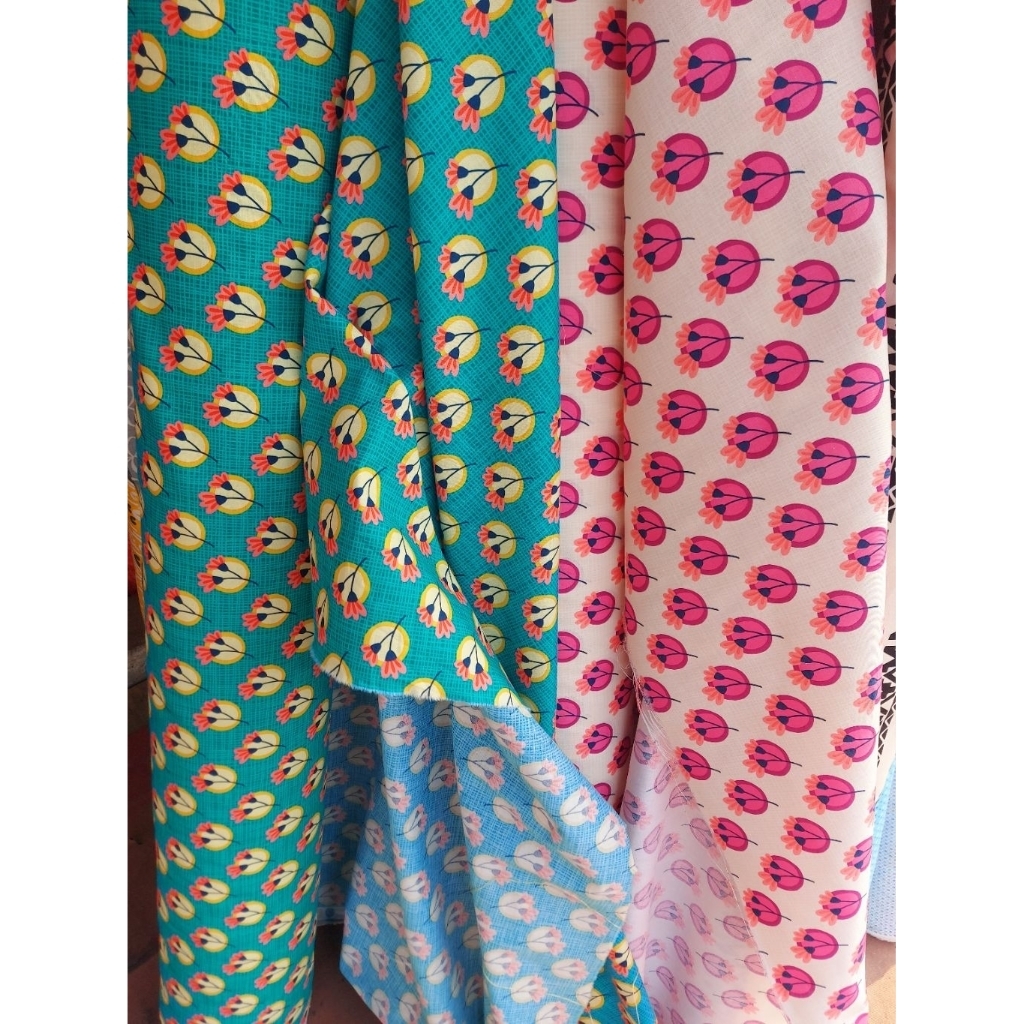 kain katun korea - kain katun rami premium