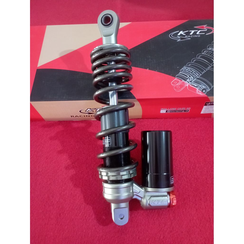 Shock KTC 300mm Grey Apex Mio Beat karbu Scoopy karbu tabung bawah