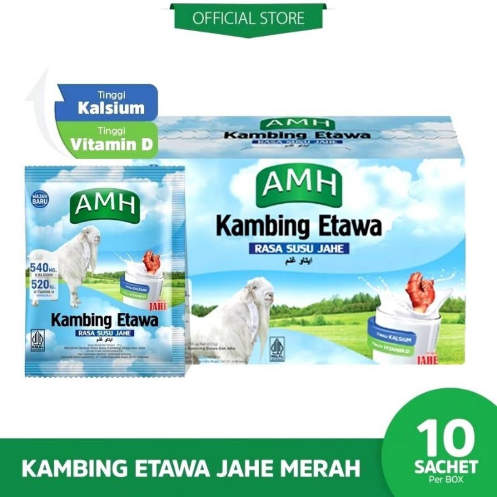 

Susu Kambing Etawa AMH Variant Jahe 1 Box (10 sachet)