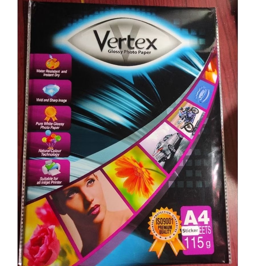 

Vertex kertas sticker A4 Harga per lembar