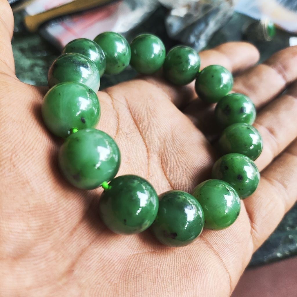 Gelang Giok Nephrite - Natural Nephrite Jade