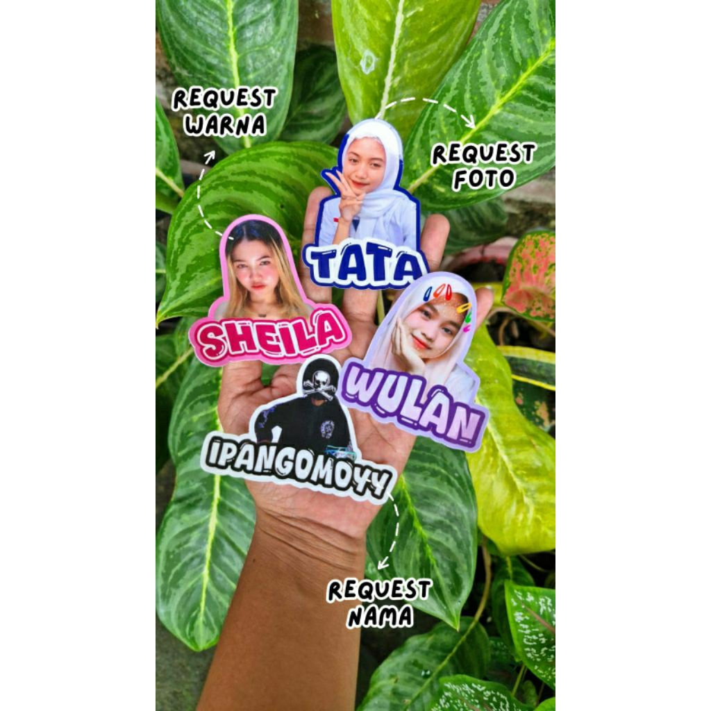 

STIKER FOTO DAN NAMA BEBAS REQUEST DESAIN