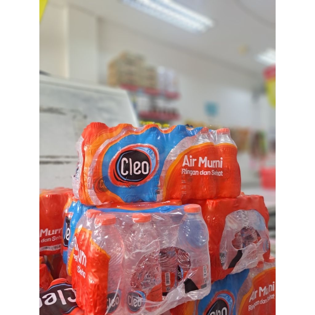 Cleo Mini 220ML Air Mineral 1 Krat Isi 24 Pcs - Air Minum Cleo Botol Kecil Murah