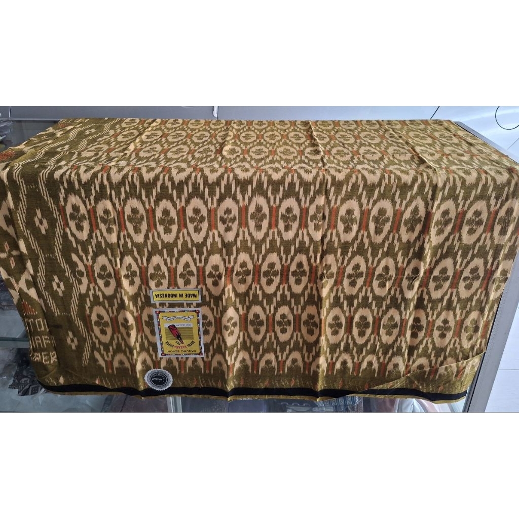 Sarung Goyor Botol Suheb Super Cap Sahara Warna Kuning Tenun ATBM Bali Super Warna Nusantara Habaib 