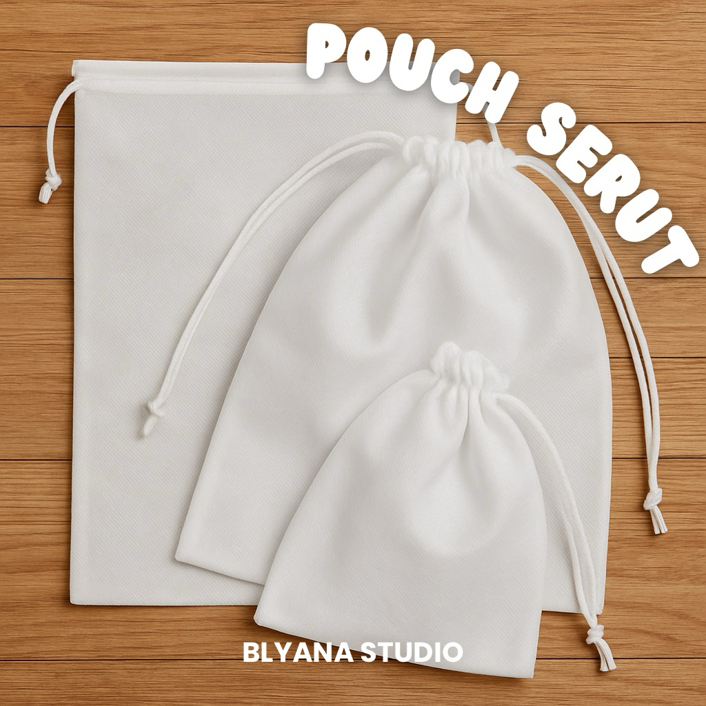 Blyana Studio - Pouch Serut Spunbond 65gsm - Pouch Serut Polos - Dustbag Spunbond Polos