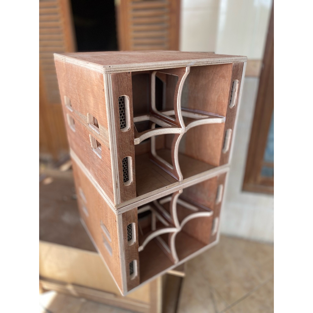 Box spiker anak gajah 12inch singgle bahan 15mm semi meranti super