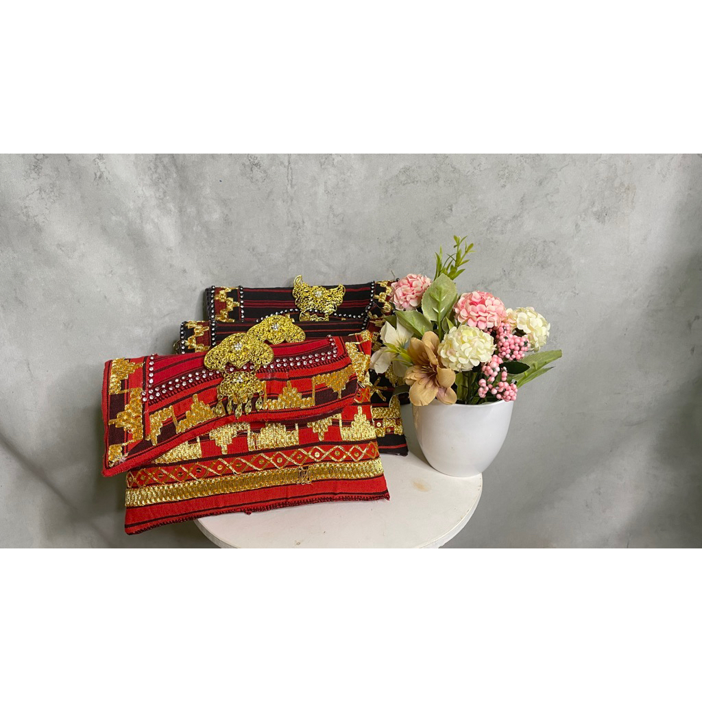 Cluth Tapis Lampung| Dompet Tas Tapis Lampung | Tas Tapis Tali Rantai