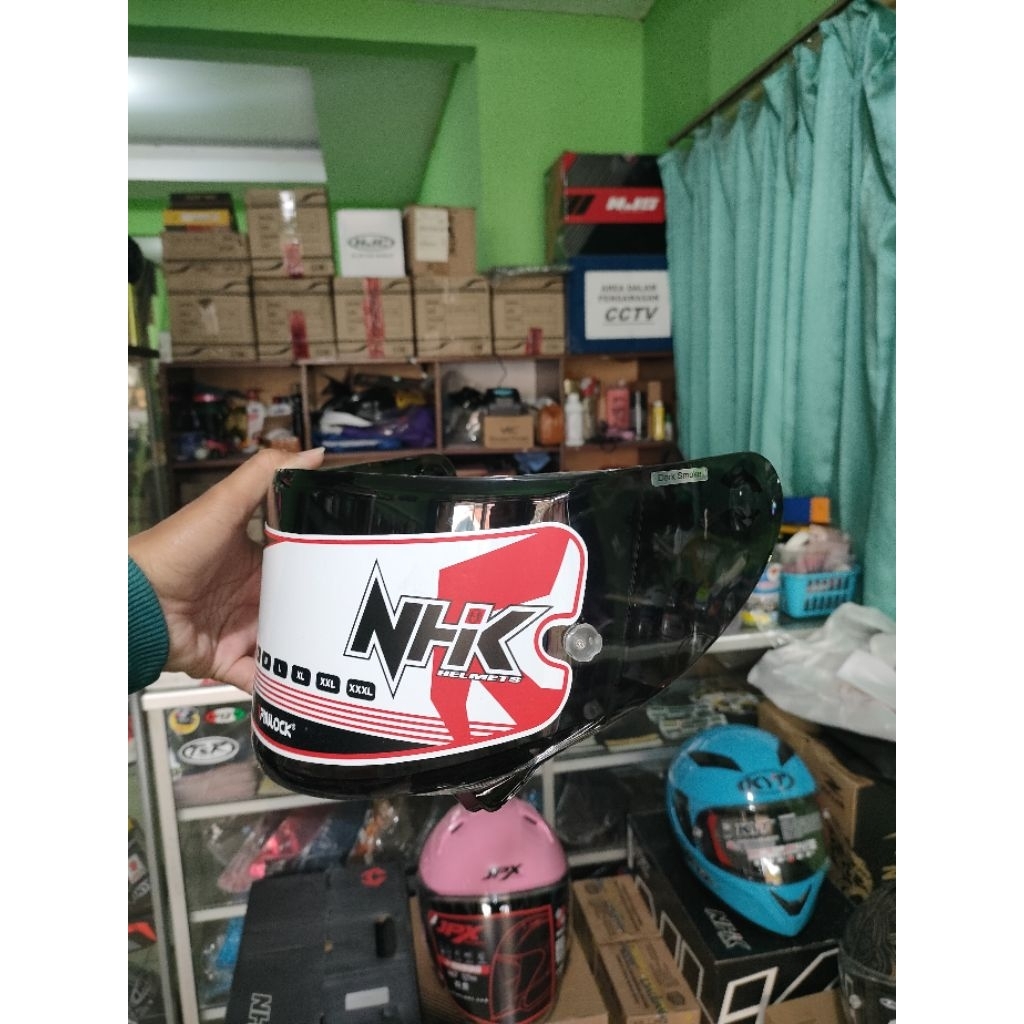 VISOR HELM NHK / KACA HELM NHK / KACA HELM NHK GPR TECH / VISOR HELM NHK GRP TECH STREET ORIGINAL SN