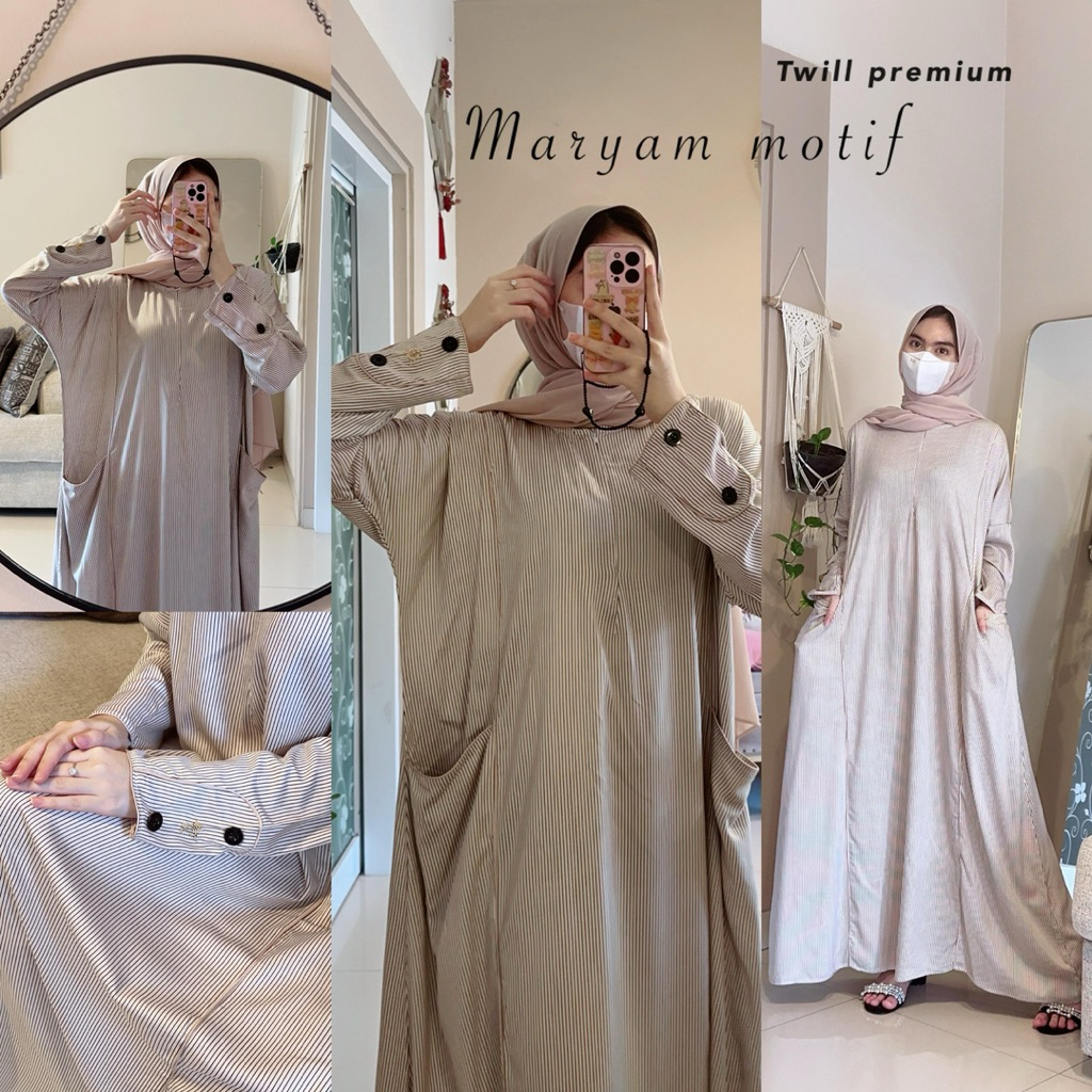 Daster Arab Ori FAIRUZ MARYAM MOTIF Twill Premium