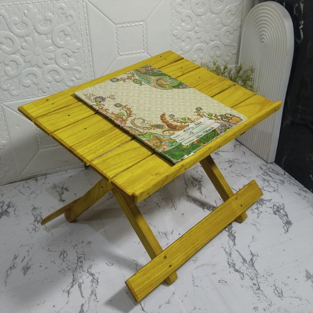 Meja Lipat Meja Mengaji Miring Dampar Ngaji Meja Laptop Meja Al Qur'an Miring lebar 30cm