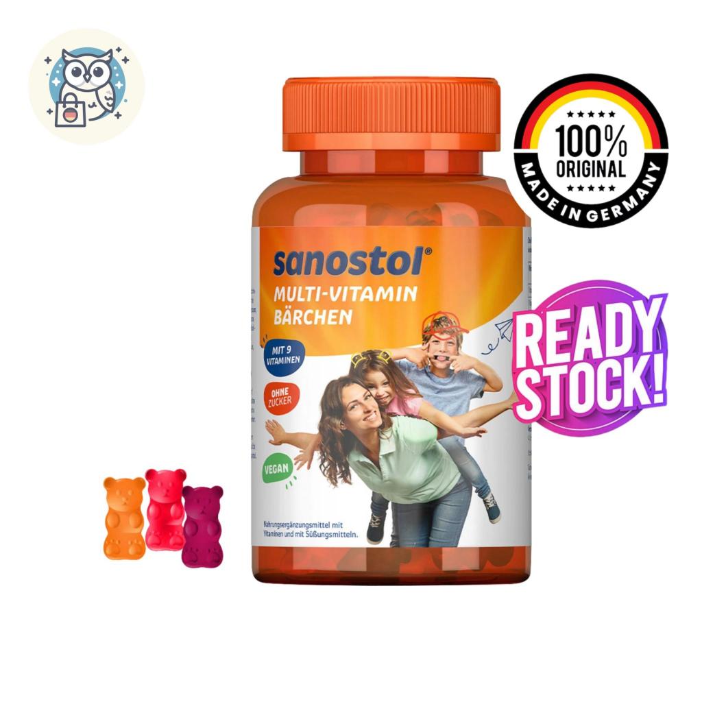 Sanostol Multivitamin Bear Gummy Import Germany | Multivitamin Anak & Keluarga Rasa Buah - Isi 60