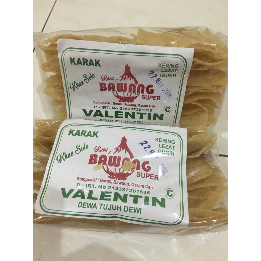 

karak valentin rasa bawang