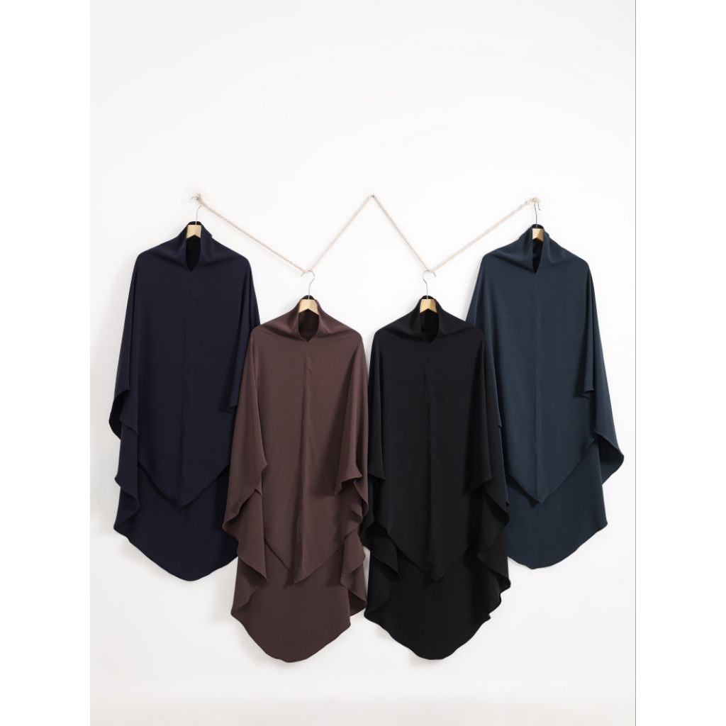 KHIMAR NoPad French Bandana bahan Mina Sultan Anti UV