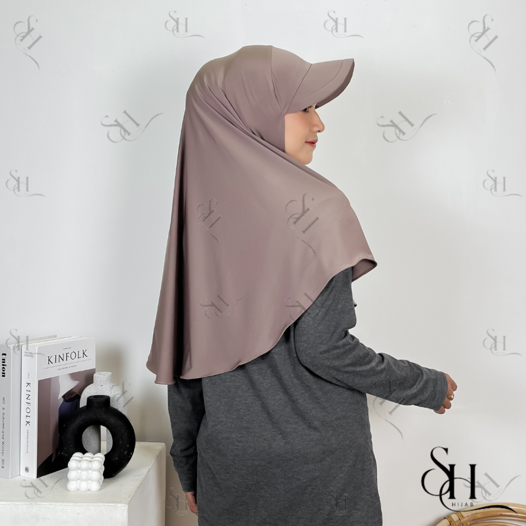 Jilbab Instan Sport Topi Dewasa Ukuran M Jersey Premium I Hijab Sporty Wanita Muslimah