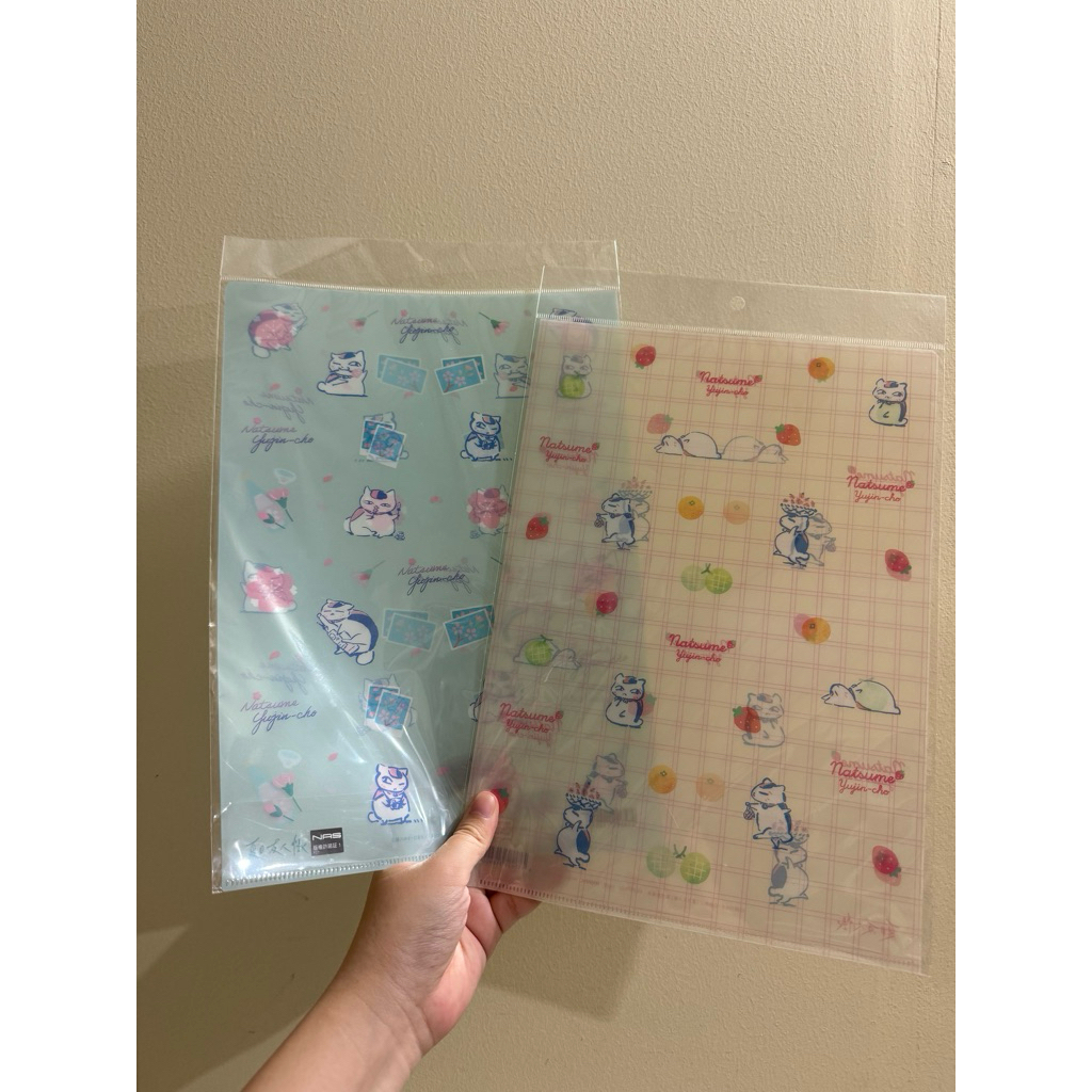 Natsume's Book of Friends Natsuke Yujinchou Nyanko Sensei A4 Clearfile Clear File Original Japan