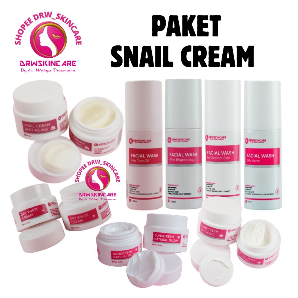 DRW SKINCARE / PAKET SNAIL CREAM / PAKET SNAIL CREAM DRW SKINCARE / PAKET SNAIL / SNAIL ANTI AGING /