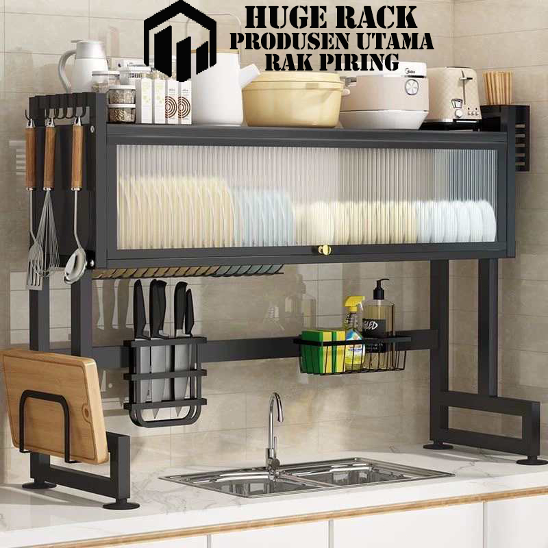 Rak Piring Wastafel Dengan Kabinet Rak Wastafel Cuci Piring Rak Piring Stainless Steel