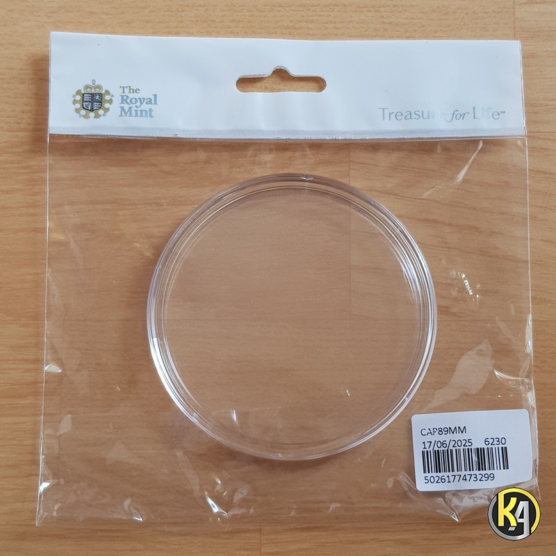 Kapsul Koin Inggris 10 Oz, Case plastik koin Inggris