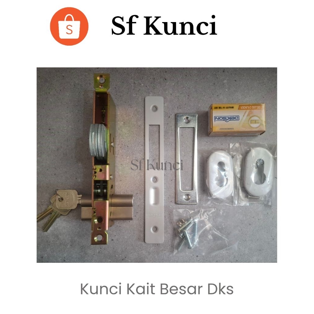 Kunci Kait KC 87130 Besar Sliding/Kunci Pintu Sliding Dekson 1 Set