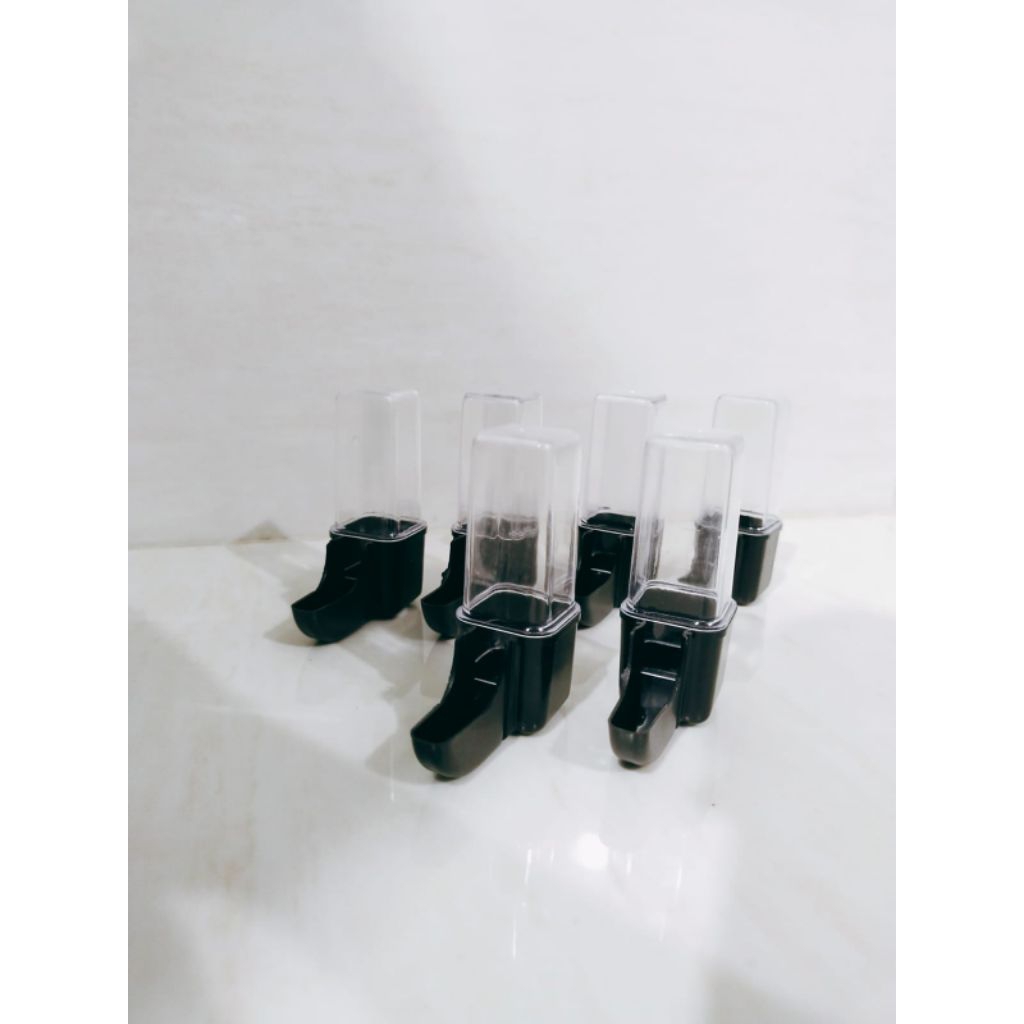 sepasang Tabung Pleci Pendek EliteSong cepuk pakan minum burung kecil elite song