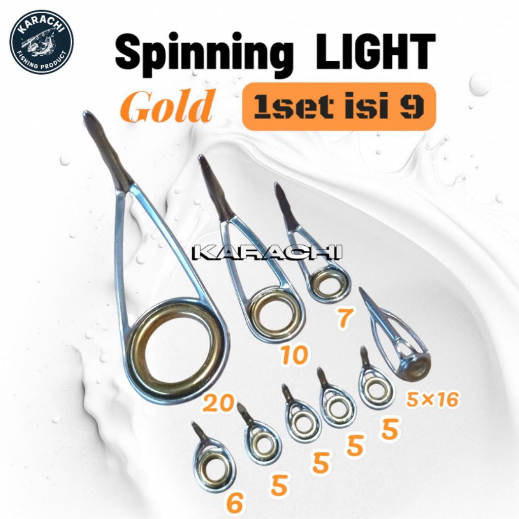 Ring guide SPINNING LIGHT GOLD/ Ring guide K series custom joran