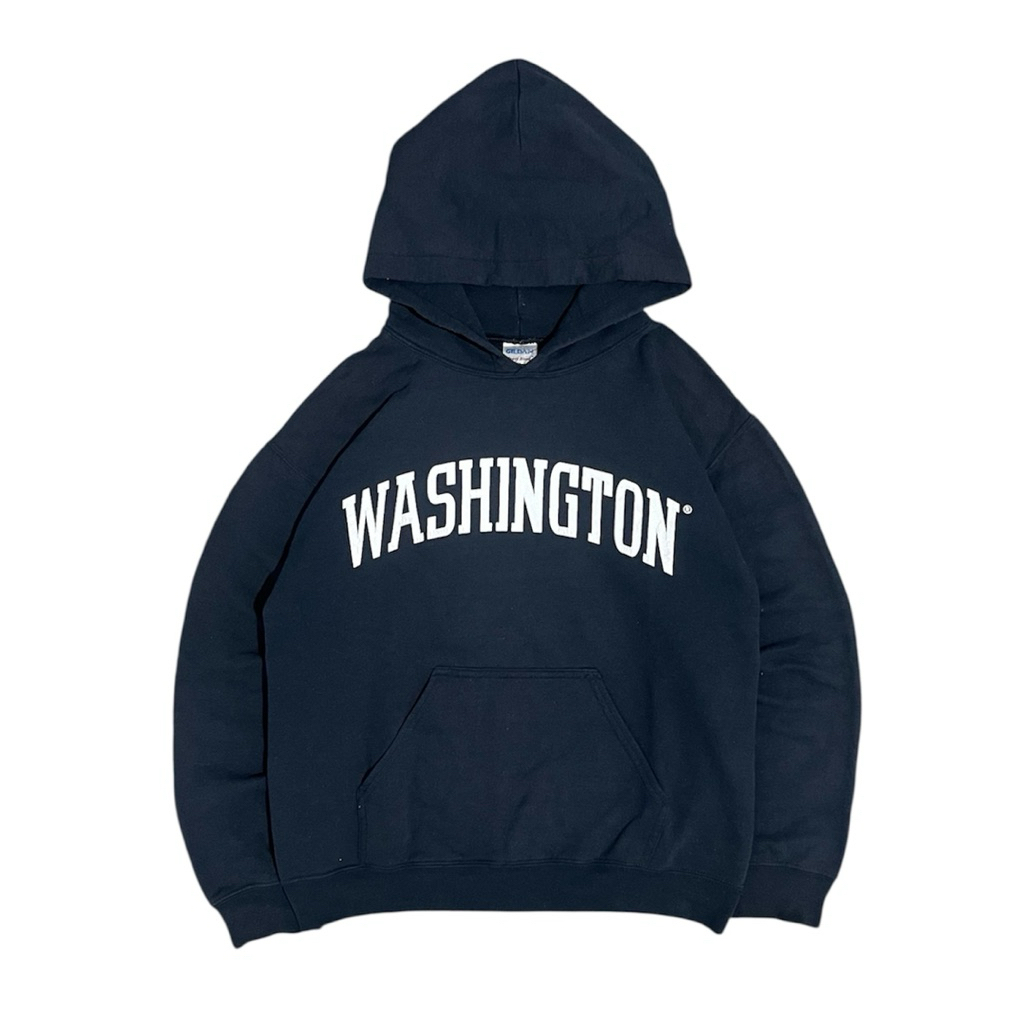 Hoodie Vintage Gildan Blend “ Washington “ Navy Boxyfit Hoodie