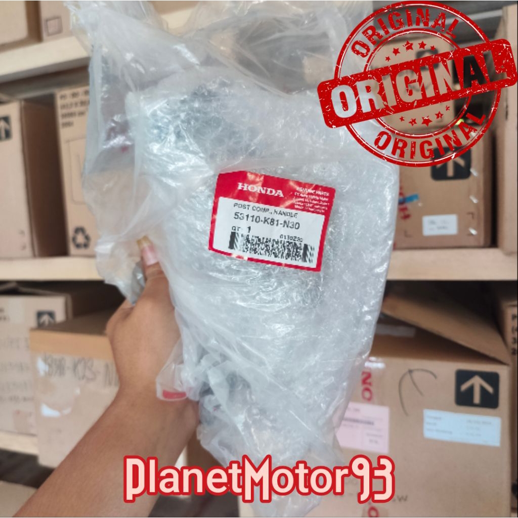 53110-K81-N30 POST COMP HANDLE DUDUKAN STANG STIR BEAT ECO STREET K81 2016-2020 ORIGINAL AHM