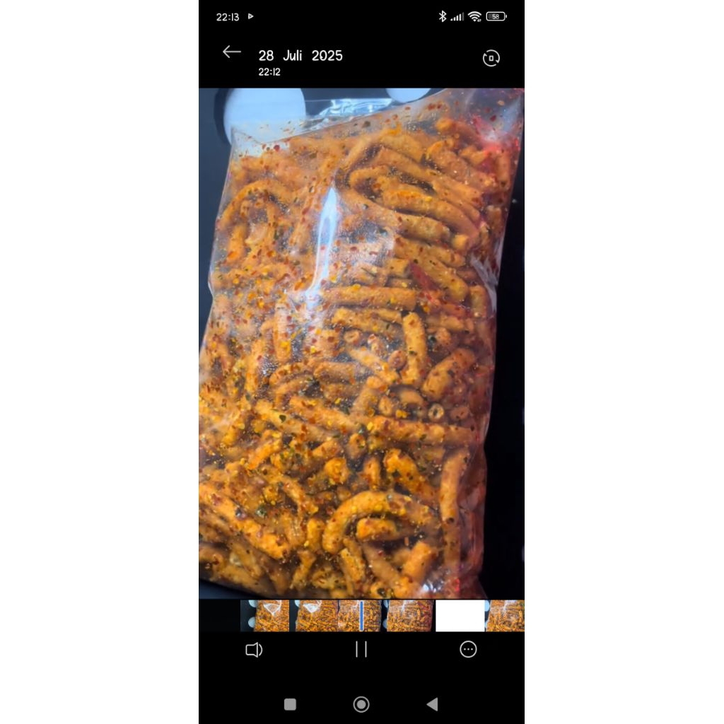 

kerupuk seblak pentil pedas 1 kg