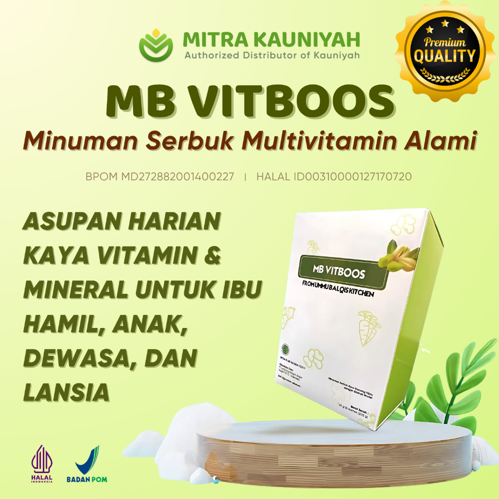 

BOOSTER FACTORY MB VITBOOS 125GR Isi 5 Sachet – Minuman Nutrisi dengan sayuran alami