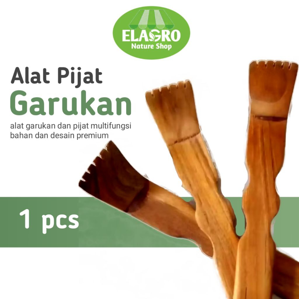Garukan punggung dan pijat bahan kayu