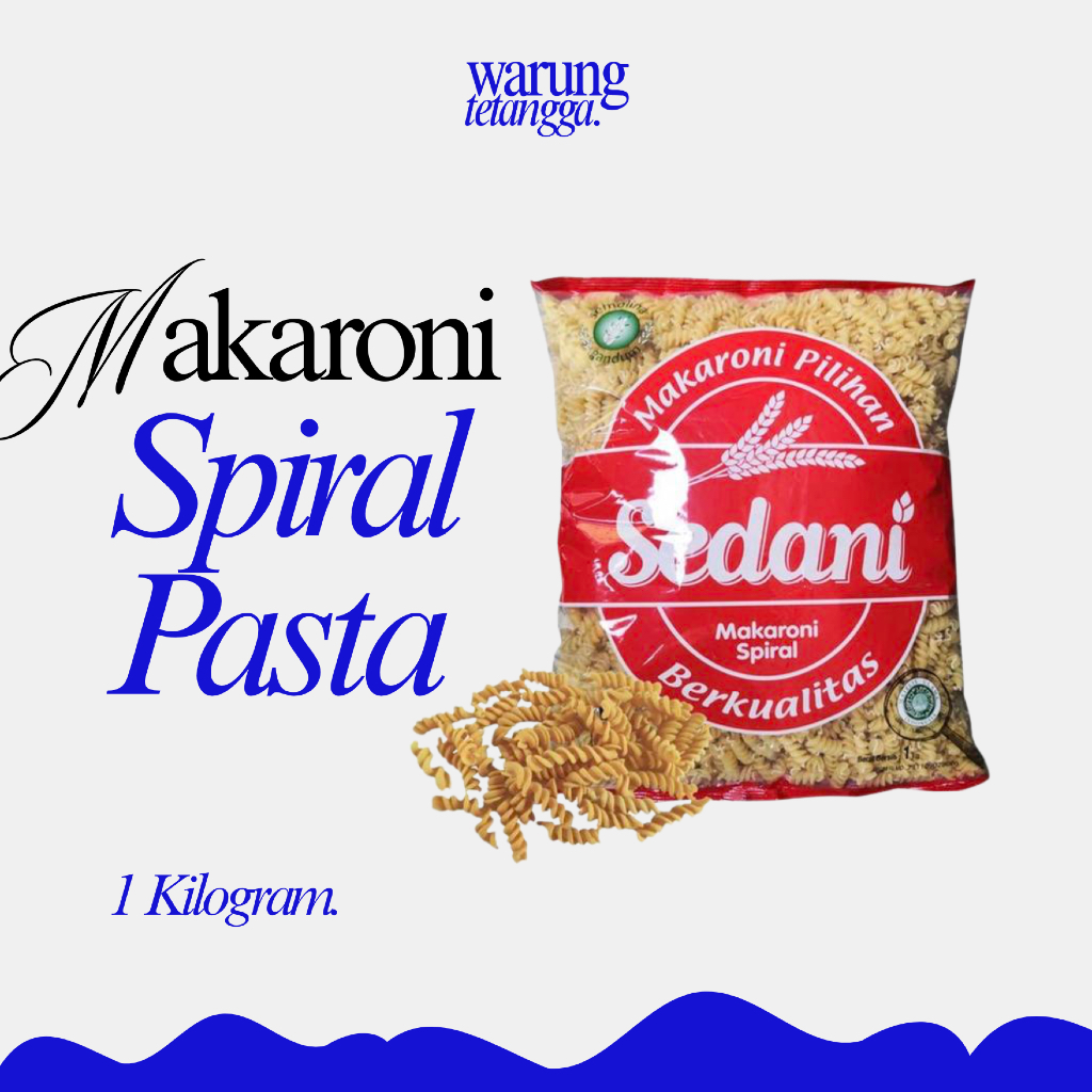 

MAKARONI SPIRAL PASTA SEDANI 1KG