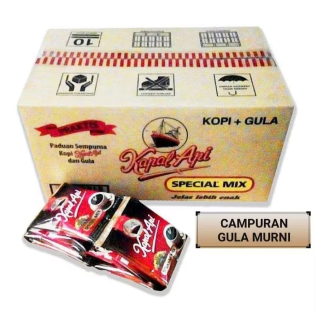 

Kopi Kapal Api Special Mix 25gr (1 Dos isi 10x12 renteng)