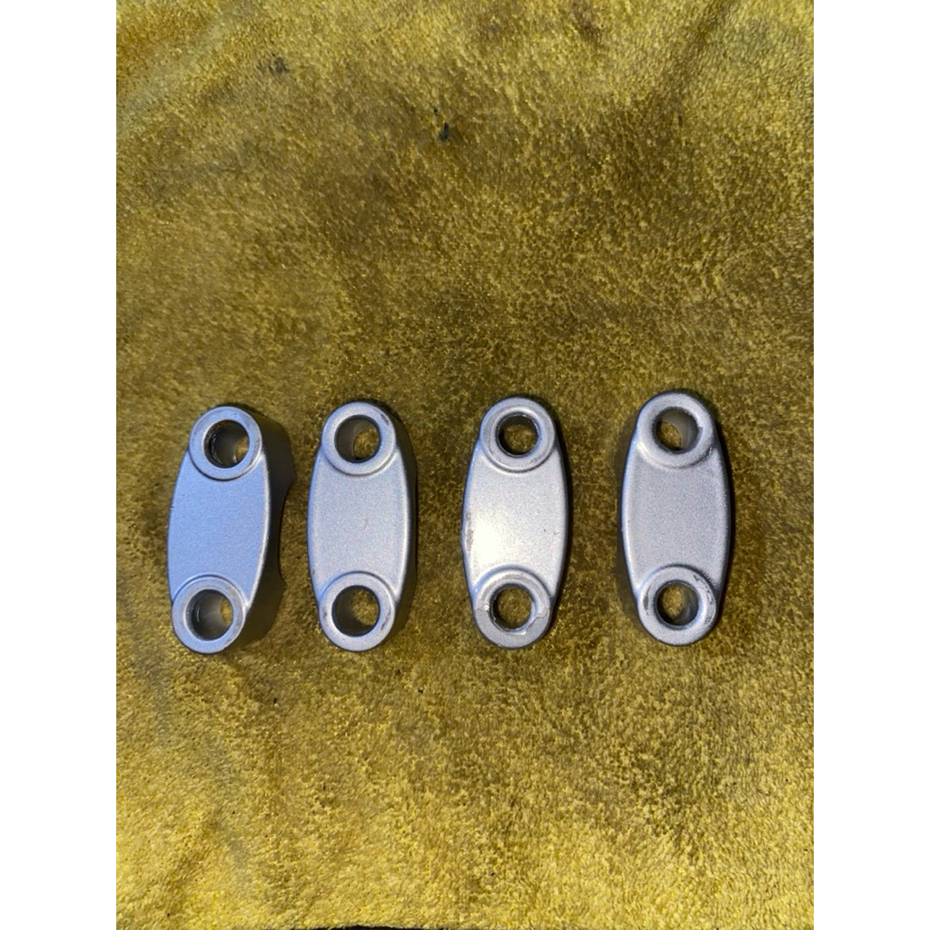 SEPASANG Klem penjepit stang stir ninja R Ss / Rx king raiser tutup stang stir / Raiser ninja R miri