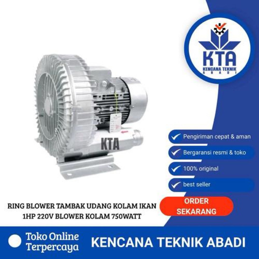 Ring Blower Tambak 750Watt 1HP 220V 1Phase Ring Blower ROTOR