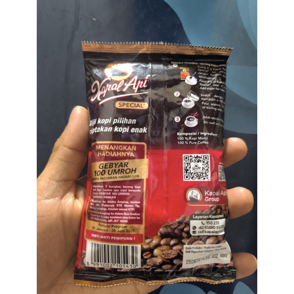 

Kopi kapal api 60 gram