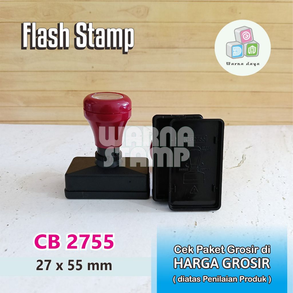 

Gagang Stempel Flash 2755 mm Paket 5 - 100 Biji / Gagang Stamp Flash Persegi Panjang / Hanya Gagang Saja
