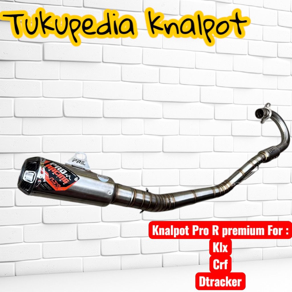 Knalpot Crf Klx S L BF Gtx Comeptisi Bor Up Drag Road Race Kolong Atas Diameter 50 Premium - Pro Rac