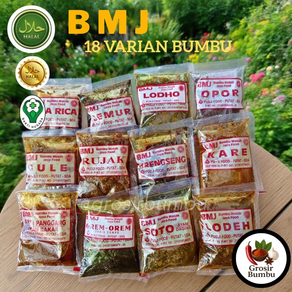 

18 VARIAN BUMBU BMJ / Bumbu Masak Jaya Food / Bumbu Masak Instan