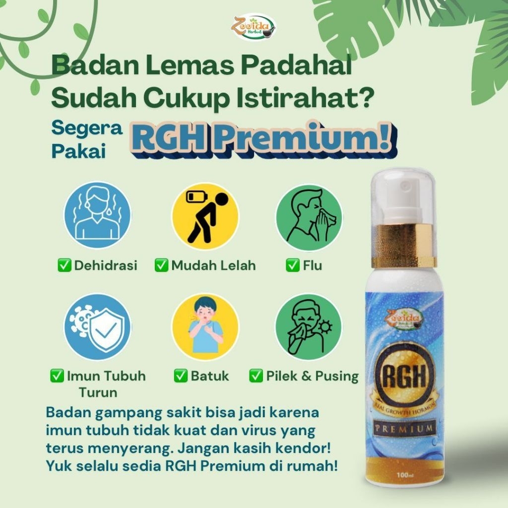 RGH PREMIUM ZEEIDA 250ML ION SILVER SUPLEMEN DEWASA