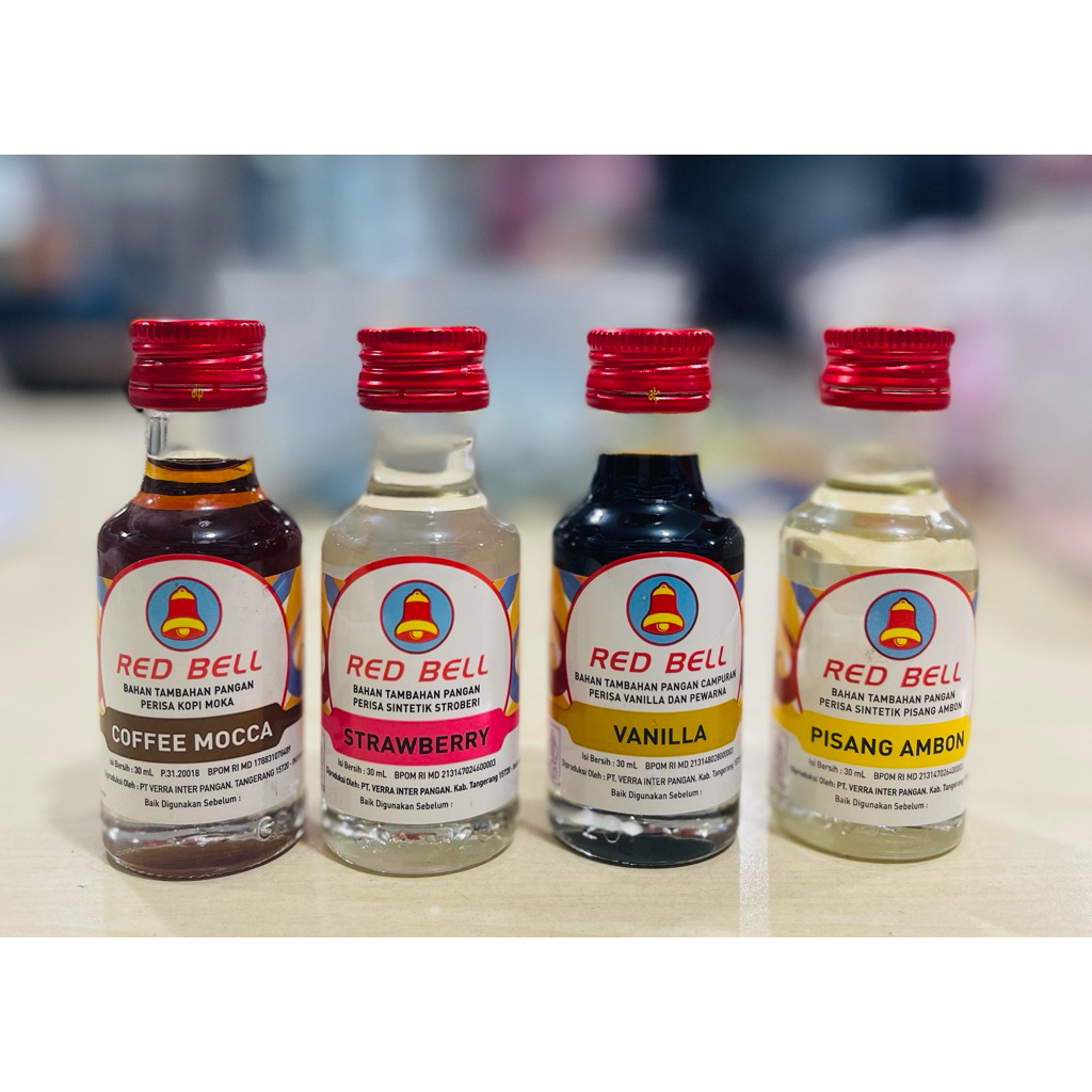 

Red Bell Essence /Vanilla /Coffee Mocca/Stawberry/Pisang Ambon