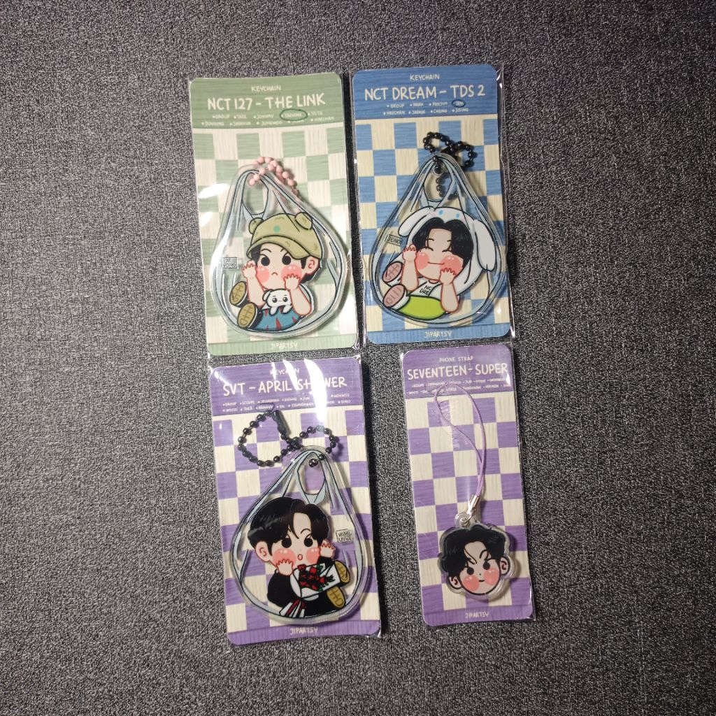 WTS KEYCHAIN PHONE STRAP MINGYU TAEYONG JENO NCT DREAM NCT 127 SEVENTEEN SVT