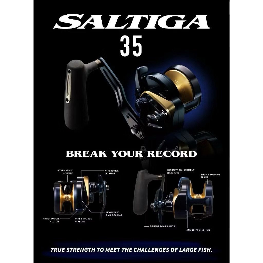 Reel OverHead Daiwa Saltiga 2025 35L / SJ( Garansi 1 Tahun )