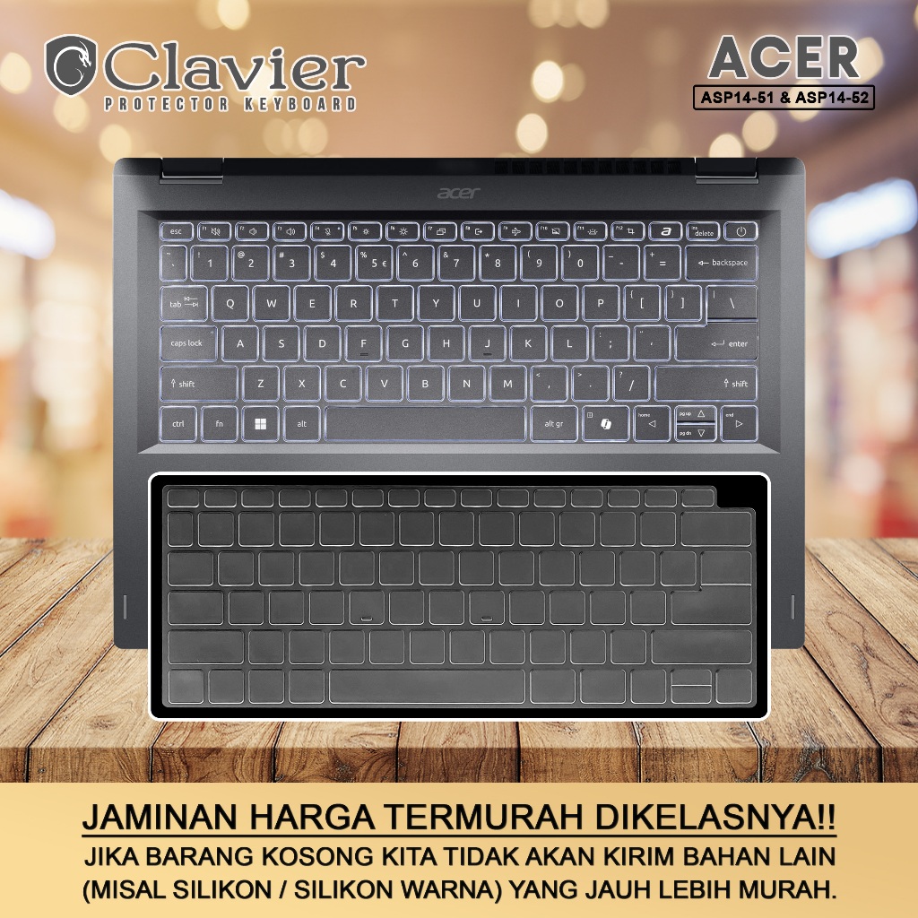 Keyboard Protector Cover untuk Acer Aspire Spin 14 ASP14-52MTN-53XC 706P Silikon Warna Tpu Cooskin