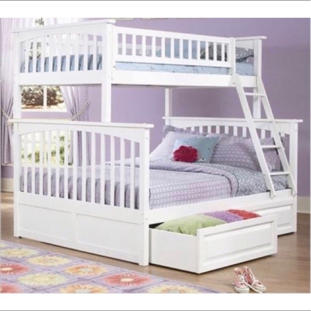 Ranjang atau Tempat Tidur Susun Duco Putih 160/120/200