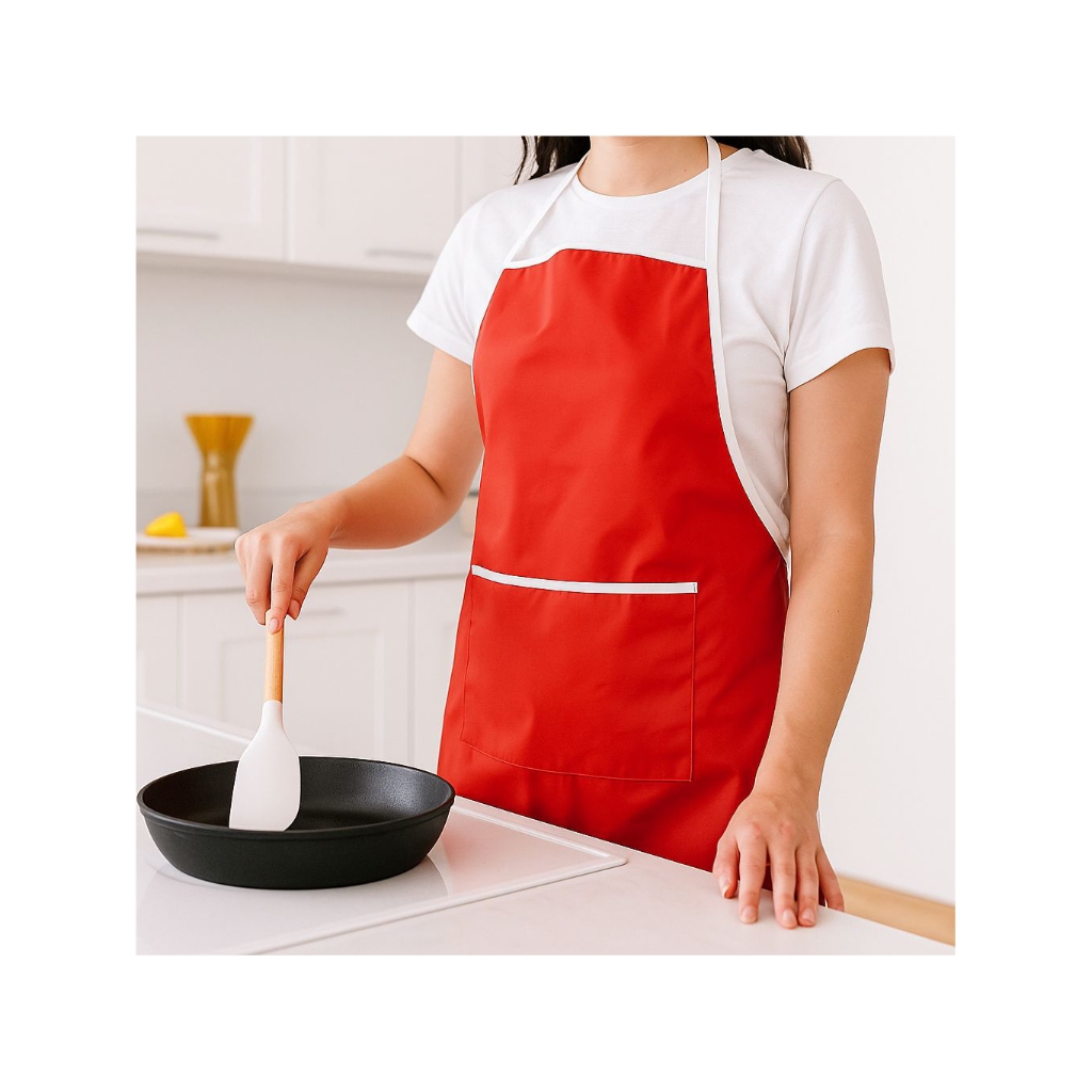 Celemek Masak Polos /Celemek Anti Air/Apron Masak/Apron Masak Anti Minyak