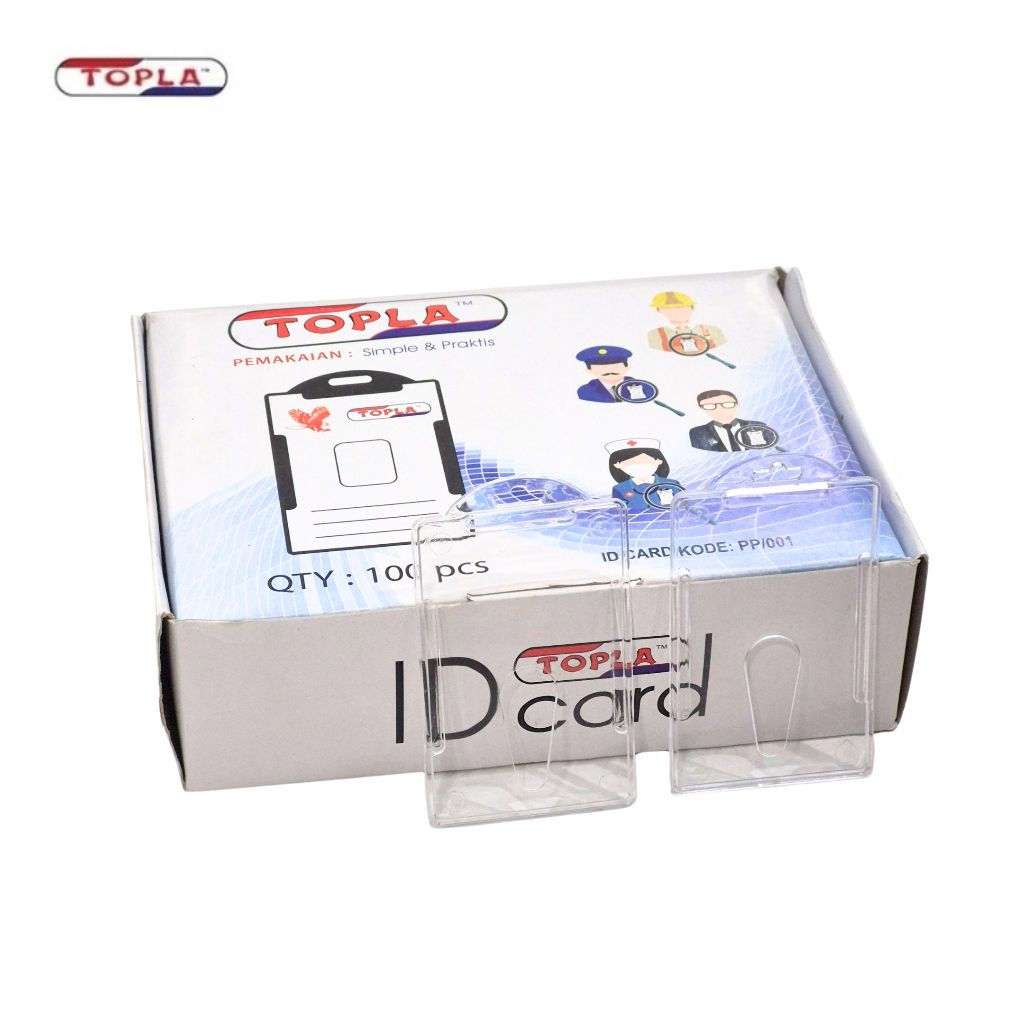 

1 BOX / 100 Pcs Case ID Card Topla PP/001 Clear