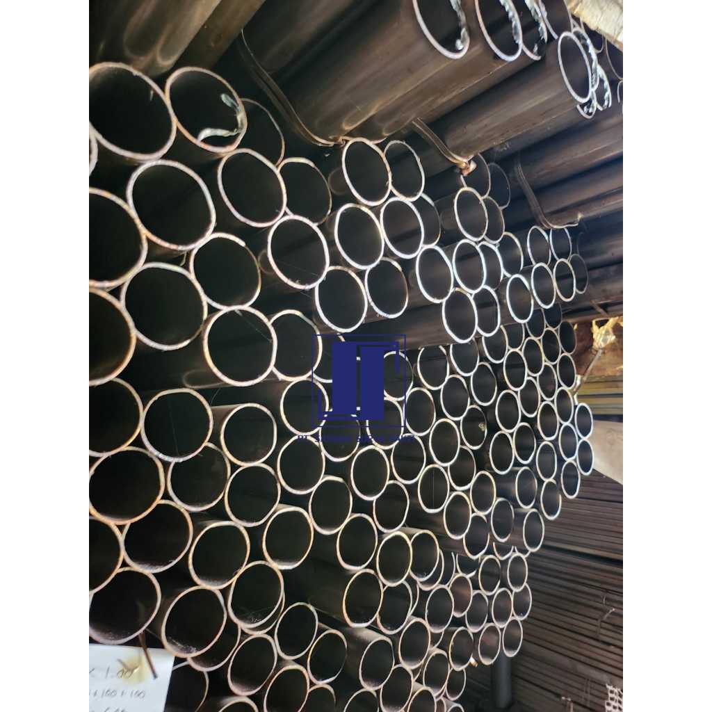 pipa bulat besi pipa bulat staalbuis pipa besi OD 2 dim panjang 6 meter