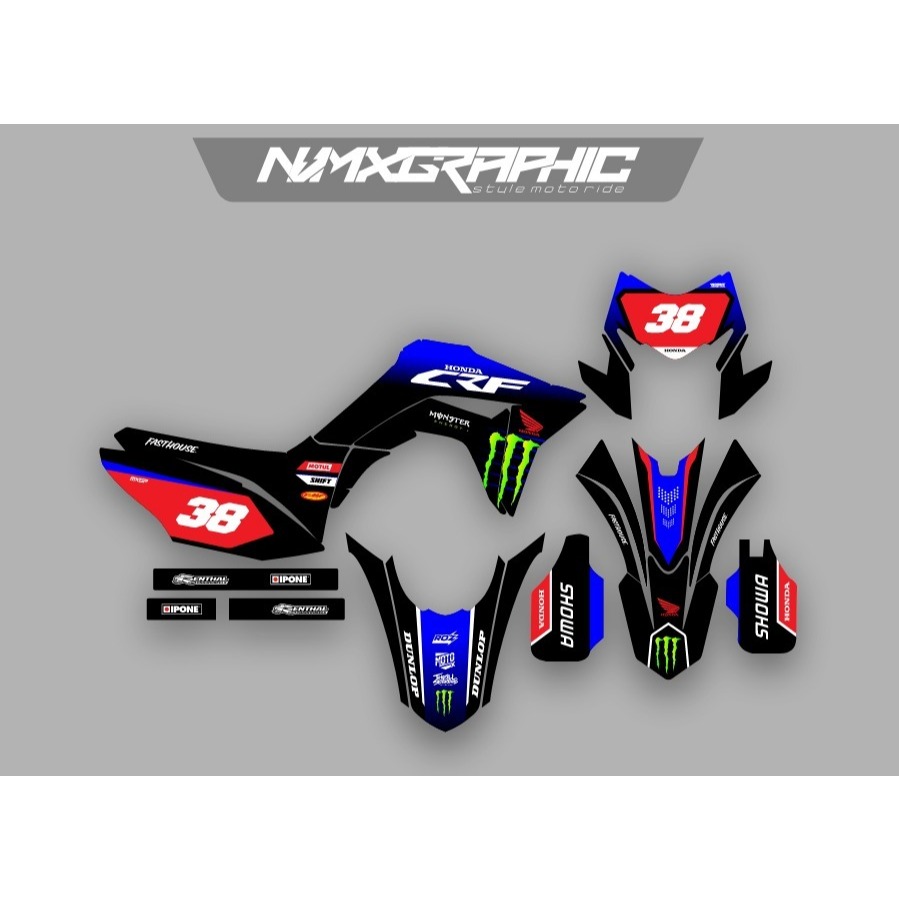 Custom Decal CRF 150 / CRF 250 – Pilih Desain Sesukamu